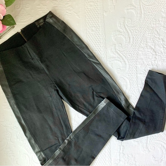 J Crew Leather Stripe Pixie Pant Black - Picture 7 of 15